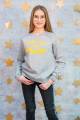 Купить Свитшот серого цвета с надписью для девочки A-yugi Jeans Тф18-69(24946) на КидБутик Свитшот серого цвета с надписью для девочки A-yugi Jeans Тф18-69(24946)