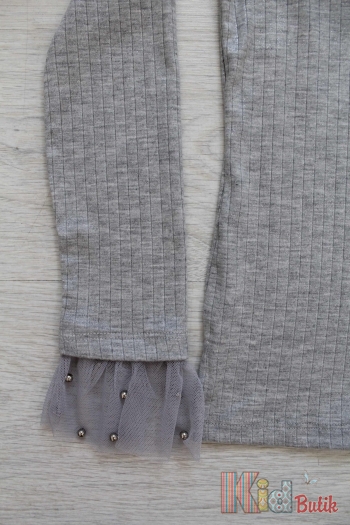Купить Реглан серого цвета украшена бусинами Cichlid Ч18-154Ср(2501-011) на КидБутик Реглан серого цвета украшена бусинами Cichlid Ч18-154Ср(2501-011)