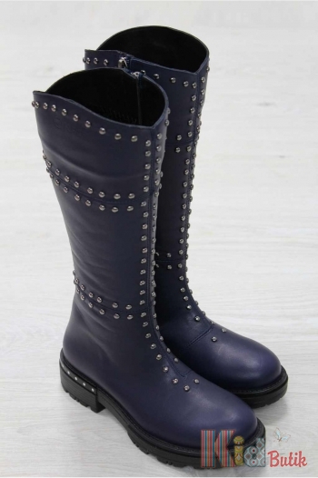 Купить Сапоги с заклепками для девочки Kemal Pafi КР18-G585/3(33сн.) на КидБутик Сапоги с заклепками для девочки Kemal Pafi КР18-G585/3(33сн.)