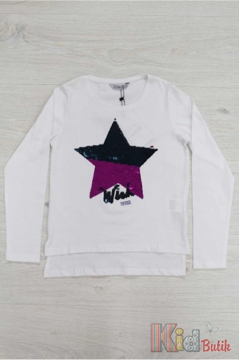 Купить Реглан с пайетками "Wink Star" Tiffosi Тф18-105(23510) на КидБутик Реглан с пайетками "Wink Star" Tiffosi Тф18-105(23510)
