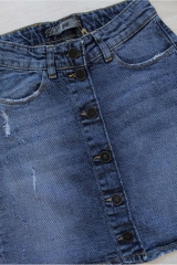 Купить Юбка джинсовая синяя на пуговицах A-yugi Jeans Аю19-4(9113) на КидБутик Юбка джинсовая синяя на пуговицах A-yugi Jeans Аю19-4(9113)