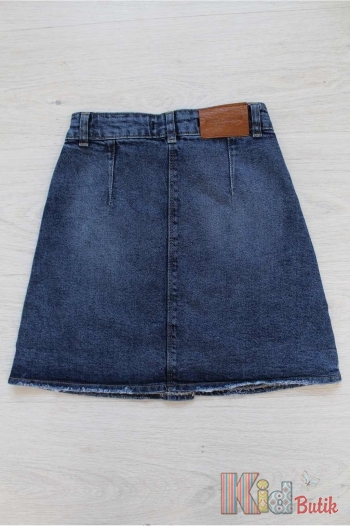 Купить Юбка джинсовая синяя на пуговицах A-yugi Jeans Аю19-4(9113) на КидБутик Юбка джинсовая синяя на пуговицах A-yugi Jeans Аю19-4(9113)