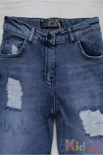 Купити Джинси кюлоти сині рвані широкі A-yugi Jeans Аю19-2(9115) на КідБутік Джинси кюлоти сині рвані широкі A-yugi Jeans Аю19-2(9115)
