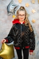Купить Куртка черного цвета с трикотажным капюшоном Lovetti И19-40(58513) на КидБутик Куртка черного цвета с трикотажным капюшоном Lovetti И19-40(58513)