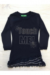 Купить Платье трикотажное с шифоновыми рукавами Cichlid Ч19-19Сн (2402-030) на КидБутик Платье трикотажное с шифоновыми рукавами Cichlid Ч19-19Сн (2402-030)
