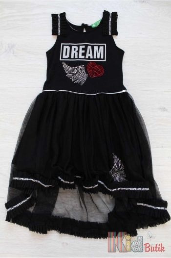Купить Платье черное на широких бретелях "Dream" Cichlid Ч19-22Чор (2751) на КидБутик Платье черное на широких бретелях "Dream" Cichlid Ч19-22Чор (2751)