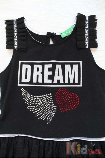 Купить Платье черное на широких бретелях "Dream" Cichlid Ч19-22Чор (2751) на КидБутик Платье черное на широких бретелях "Dream" Cichlid Ч19-22Чор (2751)