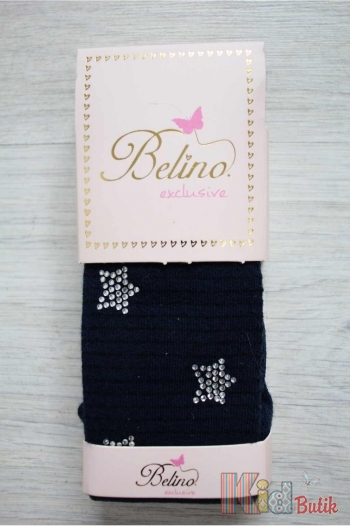 Купити Колготки із зірочками з страз для дівчинки Belino К-234 на КідБутік Колготки із зірочками з страз для дівчинки Belino К-234