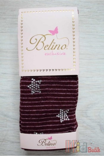 Купити Колготки із зірочками з страз для дівчинки Belino К-234 на КідБутік Колготки із зірочками з страз для дівчинки Belino К-234