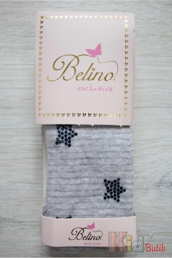 Купити Колготки із зірочками з страз для дівчинки Belino К-234 на КідБутік Колготки із зірочками з страз для дівчинки Belino К-234