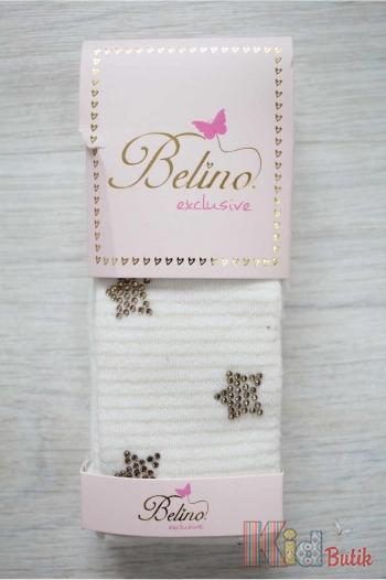 Купити Колготки із зірочками з страз для дівчинки Belino К-234 на КідБутік Колготки із зірочками з страз для дівчинки Belino К-234
