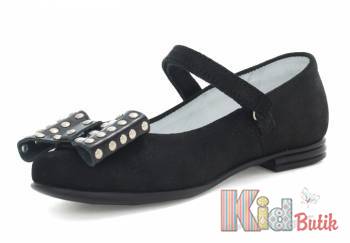 Купить Туфли для девочки с интересным бантиком Bartek 19-68119/SZ/12R на КидБутик Туфли для девочки с интересным бантиком Bartek 19-68119/SZ/12R