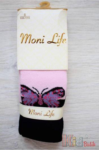 Купити Колготки двоколірні з метеликом для дівчинки Moni Life 2056метел на КідБутік Колготки двоколірні з метеликом для дівчинки Moni Life 2056метел