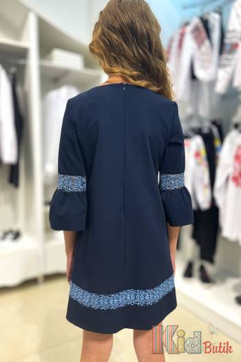 Купити Сукня темно-синього кольору для дівчинки Sly S19-9(208/S) на КідБутік Сукня темно-синього кольору для дівчинки Sly S19-9(208/S)