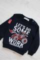 Купити Світшот темно-синій "Let's Do Some Work" Baynas ВА19-11(21031-01) на КідБутік Світшот темно-синій "Let's Do Some Work" Baynas ВА19-11(21031-01) - фото 2