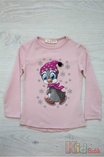 Купить Реглан розового цвета с Пингвиненком для девочки Miss Zelish Z19-5(9005) на КидБутик Реглан розового цвета с Пингвиненком для девочки Miss Zelish Z19-5(9005)