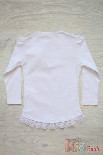 Купить Реглан белого цвета для девочки со стразиками Miss Zelish Z19-4Бл(9003) на КидБутик Реглан белого цвета для девочки со стразиками Miss Zelish Z19-4Бл(9003)
