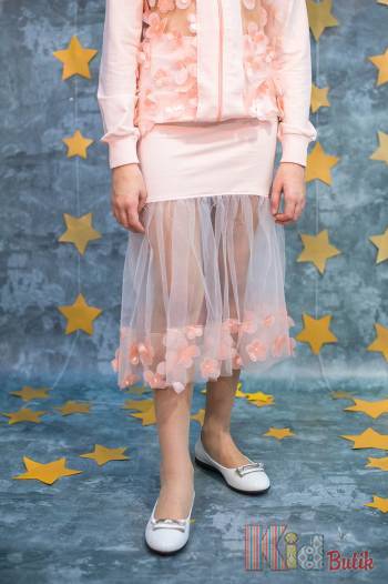 Купить Юбка розового цвета с бабочками и цветами Little Star Т19-150Рз(1341) на КидБутик Юбка розового цвета с бабочками и цветами Little Star Т19-150Рз(1341)