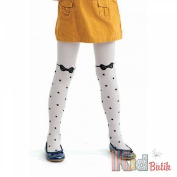 Купити Колготи дитячі білі з малюнком Inga 40 Den Knittex DR1806 на КідБутік Колготи дитячі білі з малюнком Inga 40 Den Knittex DR1806