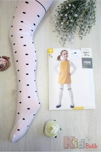 Купити Колготи дитячі білі з малюнком Inga 40 Den Knittex DR1806 на КідБутік Колготи дитячі білі з малюнком Inga 40 Den Knittex DR1806