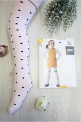 Купить Колготы детские белые с рисунком Inga 40 Den Knittex DR1806 на КидБутик Колготы детские белые с рисунком Inga 40 Den Knittex DR1806