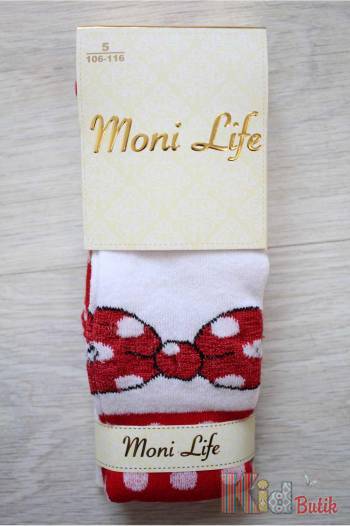 Купити Колготки світлі у великі горошини для дівчинки Moni Life 2056горох св. на КідБутік Колготки світлі у великі горошини для дівчинки Moni Life 2056горох св.