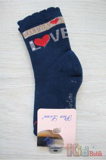 Купить Носки махровые высокие для девочки "Love" Pier Lone РН-08 на КидБутик Носки махровые высокие для девочки "Love" Pier Lone РН-08