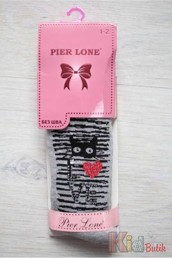 Купити Колготки з малюнком і стразами "Love cat" для дівчинки Pier Lone Z-323 на КідБутік Колготки з малюнком і стразами "Love cat" для дівчинки Pier Lone Z-323