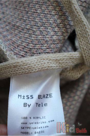 Купить Кардиган для девочки в клетку бежевый Miss Blaze Е19-16(04231) на КидБутик Кардиган для девочки в клетку бежевый Miss Blaze Е19-16(04231)