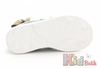 Купить Босоножки серые с горчичным бантиком Bartek 19-81803/37X на КидБутик Босоножки серые с горчичным бантиком Bartek 19-81803/37X