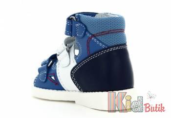 Купить Босоножки сине - белого цвета для мальчика Bartek 19-81804/113 на КидБутик Босоножки сине - белого цвета для мальчика Bartek 19-81804/113