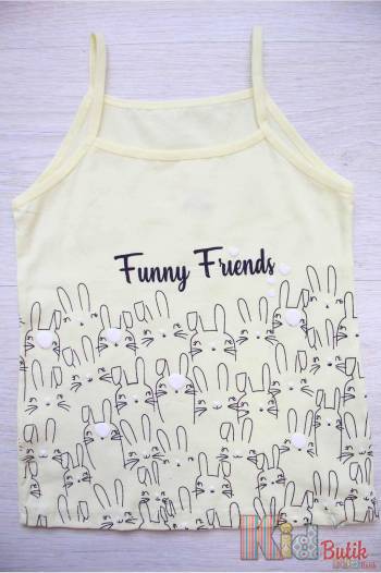 Купити Майка із зайчиками "Funny Friends" для дівчинки 6-7 років Donella 435021 на КідБутік Майка із зайчиками "Funny Friends" для дівчинки 6-7 років Donella 435021