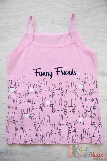 Купити Майка із зайчиками "Funny Friends" для дівчинки 6-7 років Donella 435021 на КідБутік Майка із зайчиками "Funny Friends" для дівчинки 6-7 років Donella 435021
