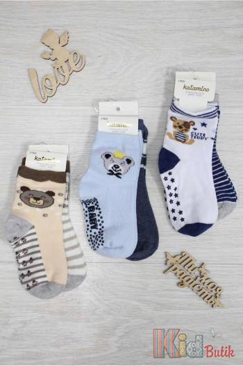 Купити Набір шкарпетки "Cute Teddy" 2шт. для хлопчика 18-24 міс. Katamino К44039 на КідБутік Набір шкарпетки "Cute Teddy" 2шт. для хлопчика 18-24 міс. Katamino К44039