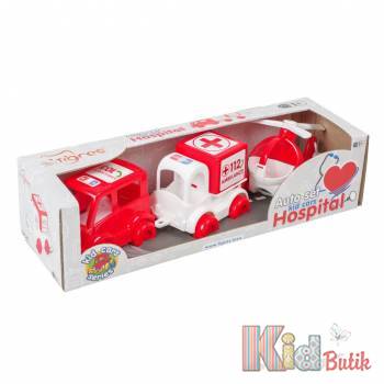 Купить Машинки "Kid cars Series" скорая помощь Тигрес 39549 на КидБутик Машинки "Kid cars Series" скорая помощь Тигрес 39549