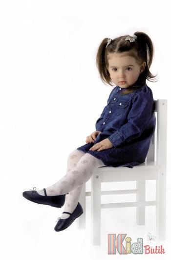 Купити Колготи для дівчинки Kitty 40den білі Knittex DR1420 на КідБутік Колготи для дівчинки Kitty 40den білі Knittex DR1420