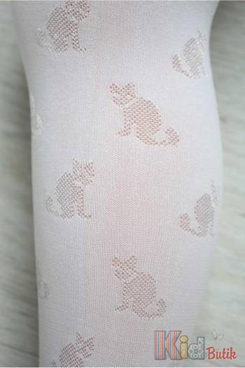 Купити Колготи для дівчинки Kitty 40den білі Knittex DR1420 на КідБутік Колготи для дівчинки Kitty 40den білі Knittex DR1420