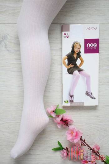 Купити Колготки для девочки Agatka білі Knittex DR0002б на КідБутік Колготки для девочки Agatka білі Knittex DR0002б