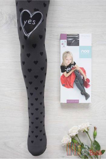 Купити Колготки для дівчинки Yes/No сірі Knittex DR1922с на КідБутік Колготки для дівчинки Yes/No сірі Knittex DR1922с