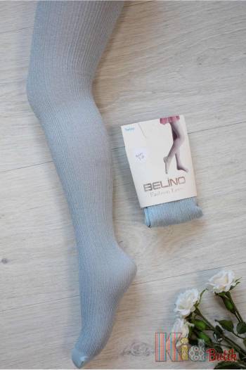 Купить Колготки капроновые однотонные с люрексом голубые Belino С-21л на КидБутик Колготки капроновые однотонные с люрексом голубые Belino С-21л