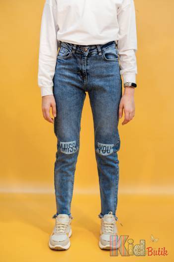 Купити Джинси скіні з прорізами на колінах A-yugi Jeans Аю20-1Сн(9185) на КідБутік Джинси скіні з прорізами на колінах A-yugi Jeans Аю20-1Сн(9185)