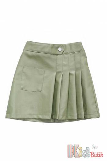 Купить Юбка из экокожи с подкладкой You Le Tong Ku И20-43Зл(8903) на КидБутик Юбка из экокожи с подкладкой You Le Tong Ku И20-43Зл(8903)