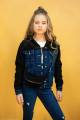 Купить Куртка джинсовая для девочки A-yugi Jeans Аю20-35(17089) на КидБутик Куртка джинсовая для девочки A-yugi Jeans Аю20-35(17089) - фото 4