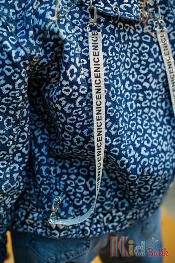Купить Куртка джинсовая в лепардовый принт A-yugi Jeans Аю20-43(17096) на КидБутик Куртка джинсовая в лепардовый принт A-yugi Jeans Аю20-43(17096)