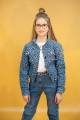 Купить Куртка джинсовая в лепардовый принт A-yugi Jeans Аю20-43(17096) на КидБутик Куртка джинсовая в лепардовый принт A-yugi Jeans Аю20-43(17096) - фото