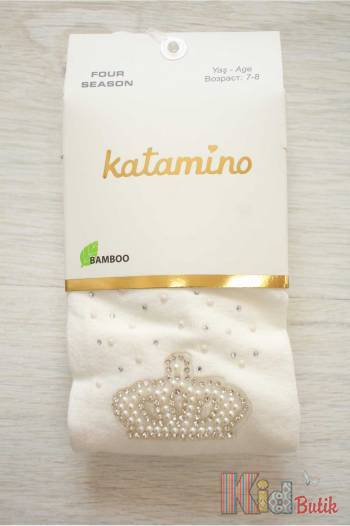 Купити Колготки з намистинами "Корона" для дівчинки 7-8 років Katamino К32159 на КідБутік Колготки з намистинами "Корона" для дівчинки 7-8 років Katamino К32159