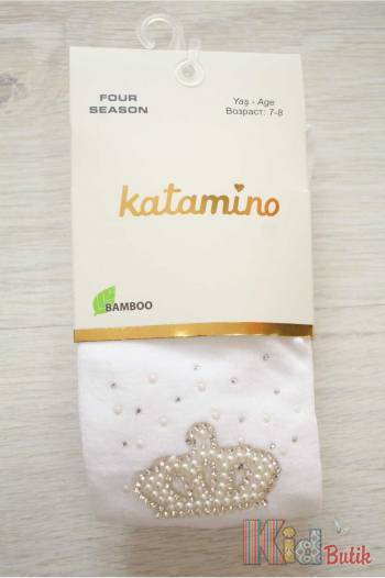 Купити Колготки з намистинами "Корона" для дівчинки 7-8 років Katamino К32159 на КідБутік Колготки з намистинами "Корона" для дівчинки 7-8 років Katamino К32159
