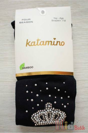 Купити Колготки з намистинами "Корона" для дівчинки 7-8 років Katamino К32159 на КідБутік Колготки з намистинами "Корона" для дівчинки 7-8 років Katamino К32159