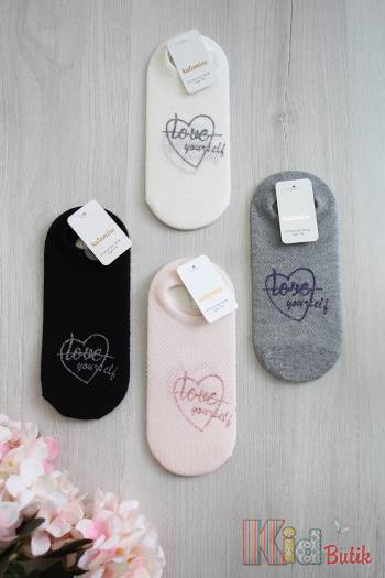 Купить Носки низкие Love yourself для девочки 11-12 лет Katamino К90050 на КидБутик Носки низкие Love yourself для девочки 11-12 лет Katamino К90050