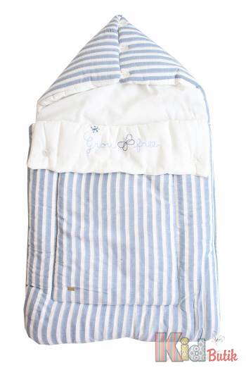Купити Конверт голубо-білий для дівчинки Babydola БД20-10(11582) на КідБутік Конверт голубо-білий для дівчинки Babydola БД20-10(11582)